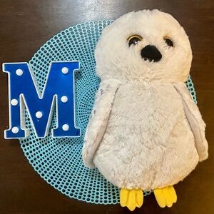 Wizarding World of Harry Potter White Owl HEDWIG 15" Plush, Glitter Eyes,